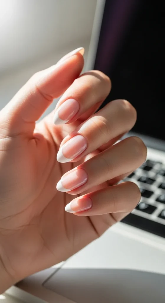 2. Short Almond French for Everyday Wear.webp