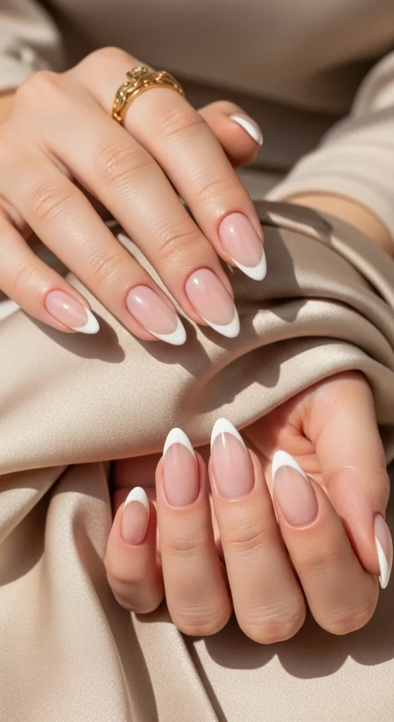 23. Clean Girl Almond French Nails.webp