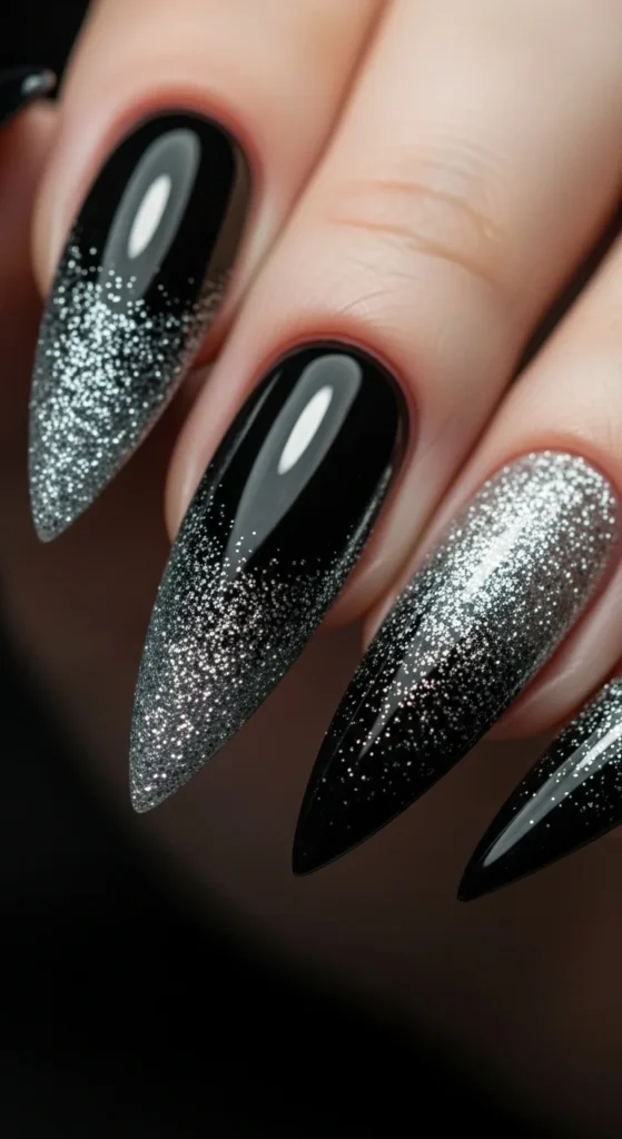 24. Black Base Glitter French Edge.webp