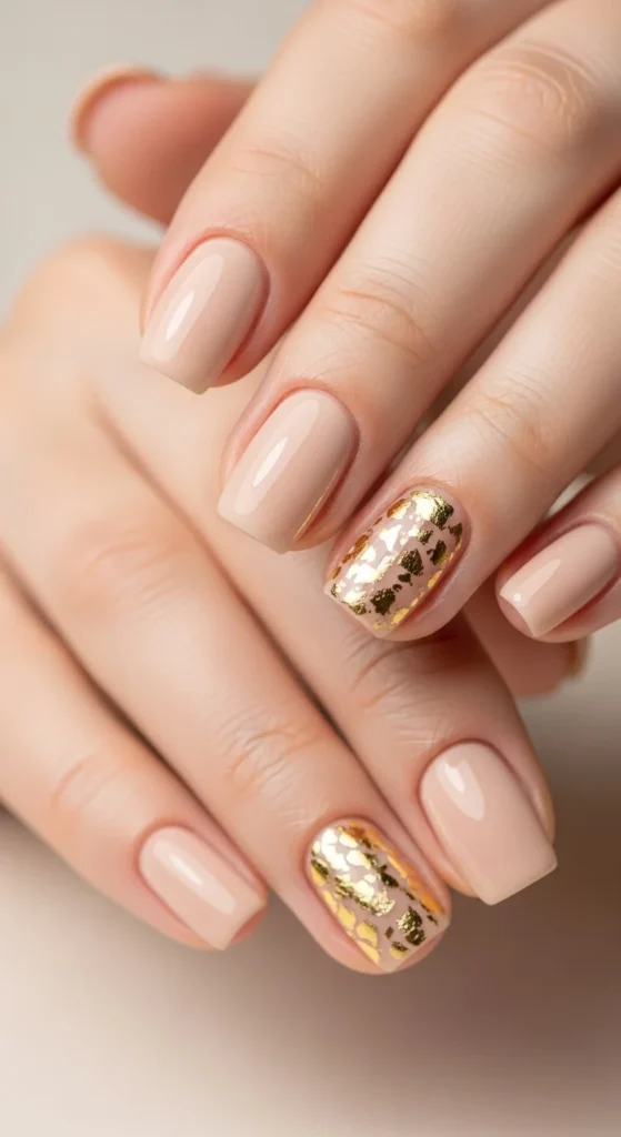 24. One Nail Metallic Foil Accent.webp