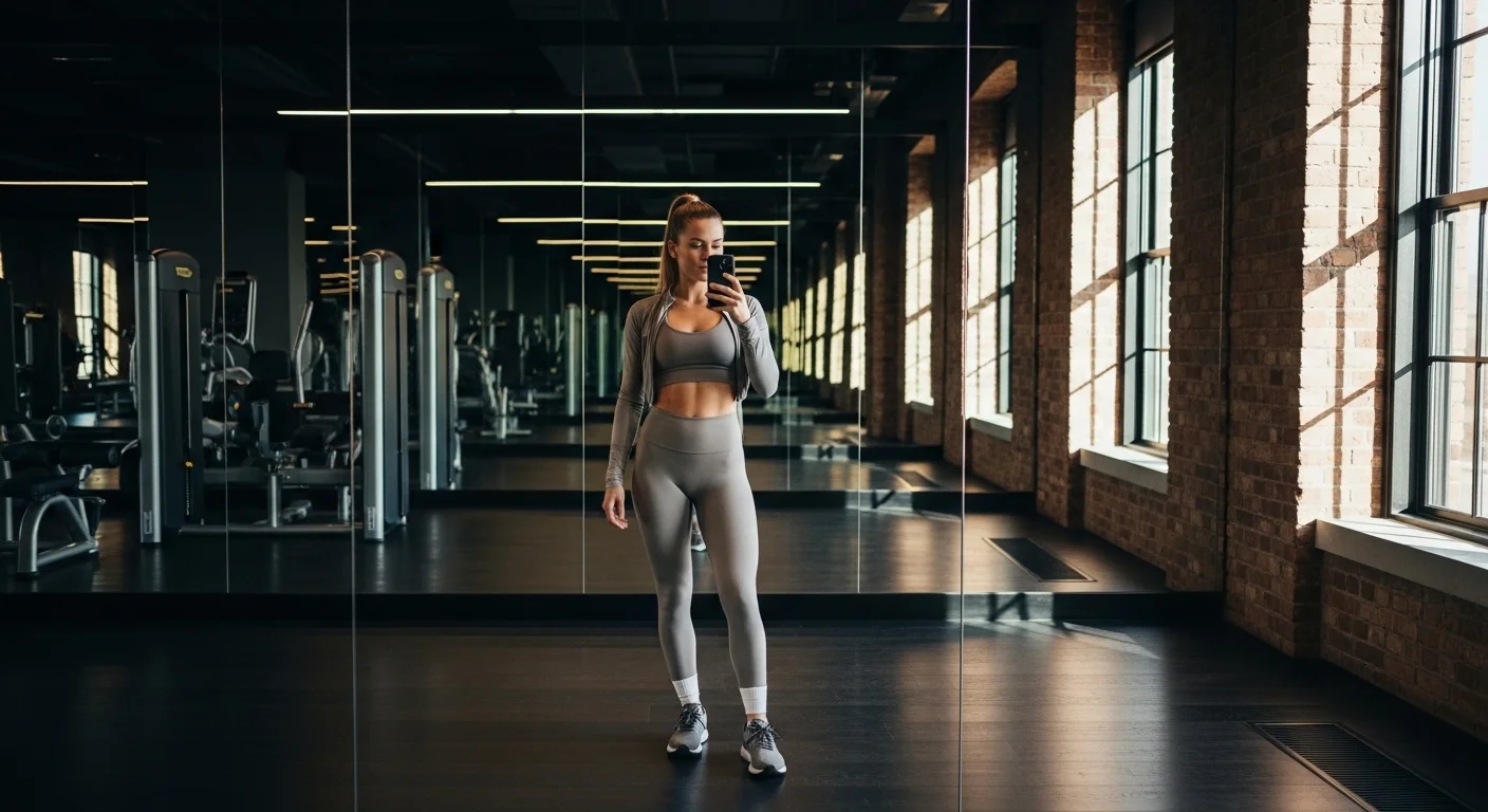 26 Aesthetic Gym Outfit Ideas That Look Amazing in Mirror Selfies