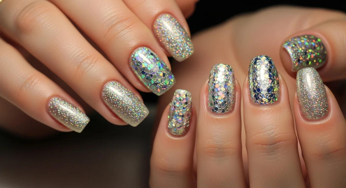 28 Sparkly Glitter Nail Ideas That Steal Attention Instantly