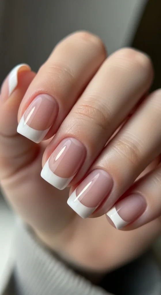 3. Short Nail Classic French.webp