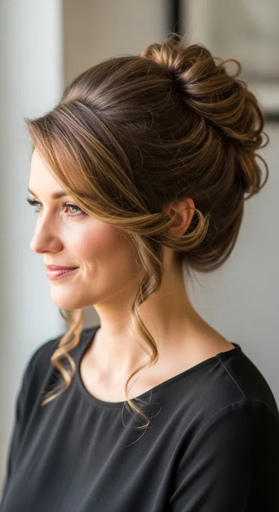 5. Pineapple Updo For Day Two Hair.webp