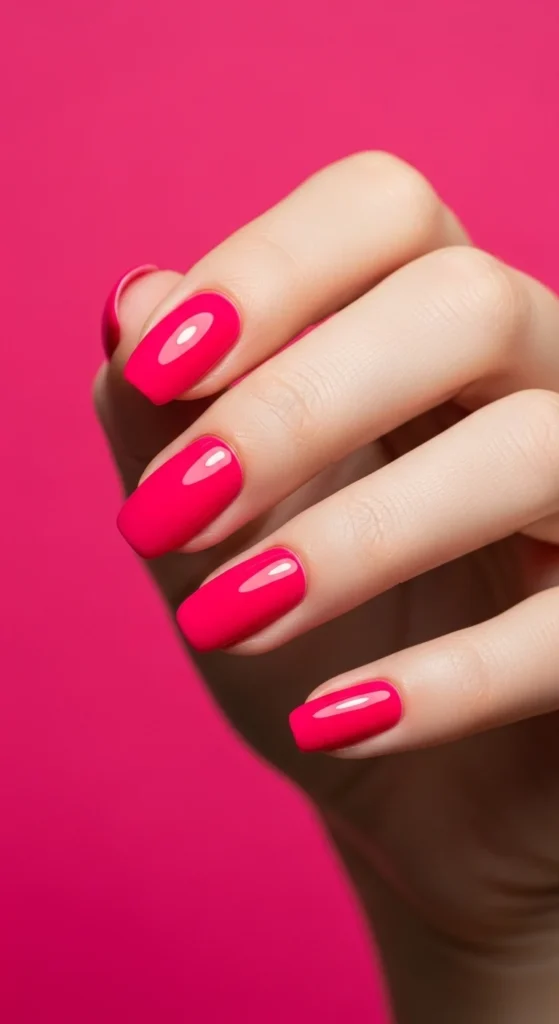 6. Hot Pink Statement Nails.webp