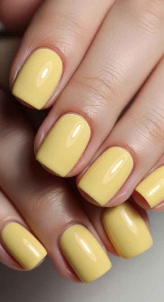 7. Butter Yellow Minimal Nails.webp