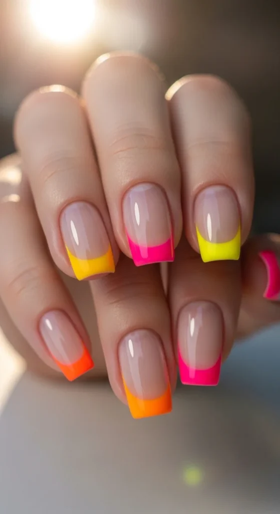 8. Neon Micro French Tips for Playful Looks.webp