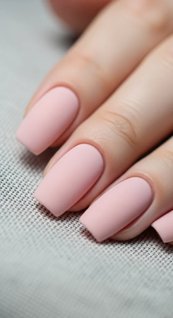 9. Matte Baby Pink Nails.webp