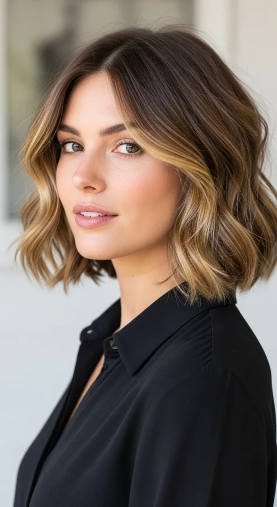 Collarbone-Length Undone Waves.webp