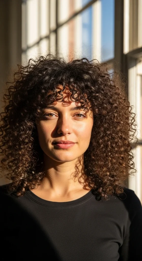 Curly Hairstyles with Bangs.webp