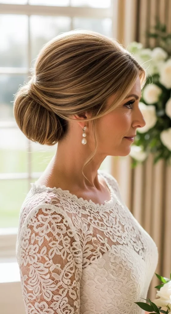 1. Classic Low Chignon for a Timeless Finish.webp