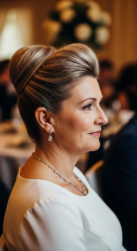 1. High Textured Bun with Crown Lift.webp