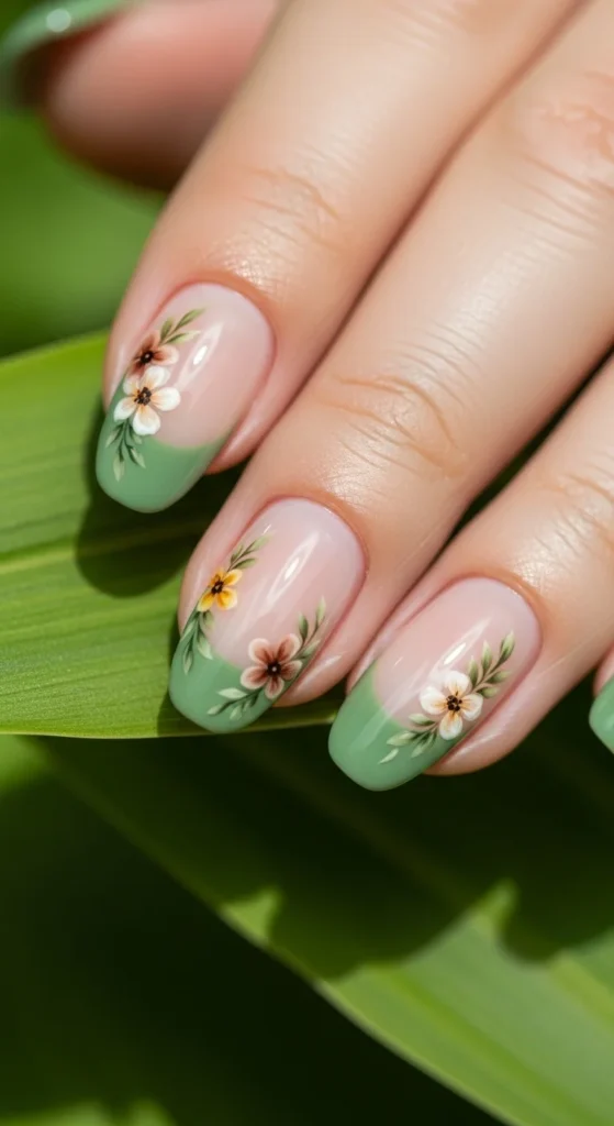 10. Botanical Greens with Earth Tones.webp