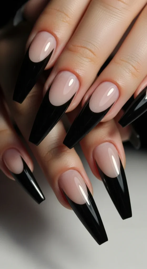 10. V-Shape Black French Tips.webp
