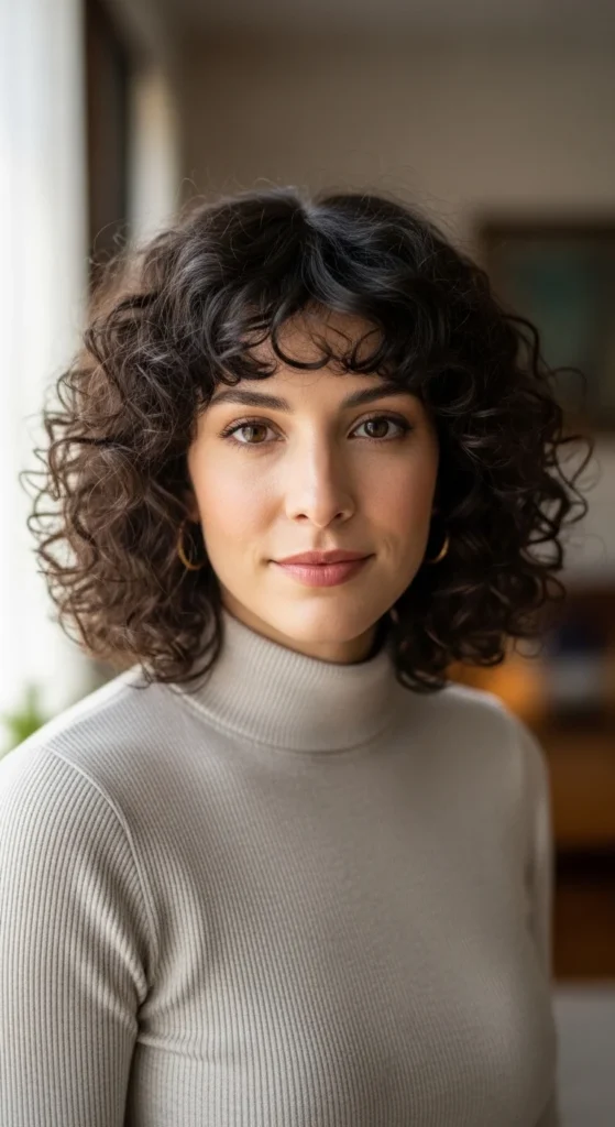 11. Curly Bob With Curtain Bangs.webp