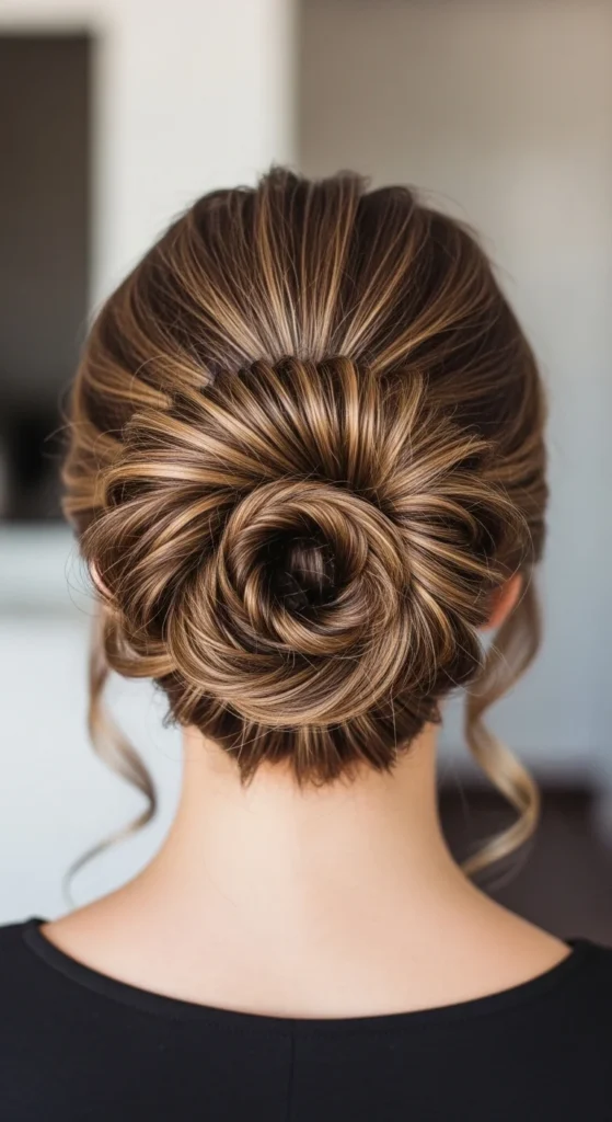 11. Donut Bun Hairstyle.webp