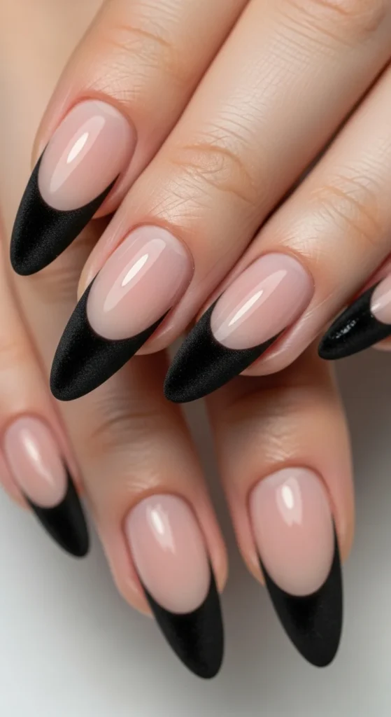 12. Velvet Black French Tips.webp