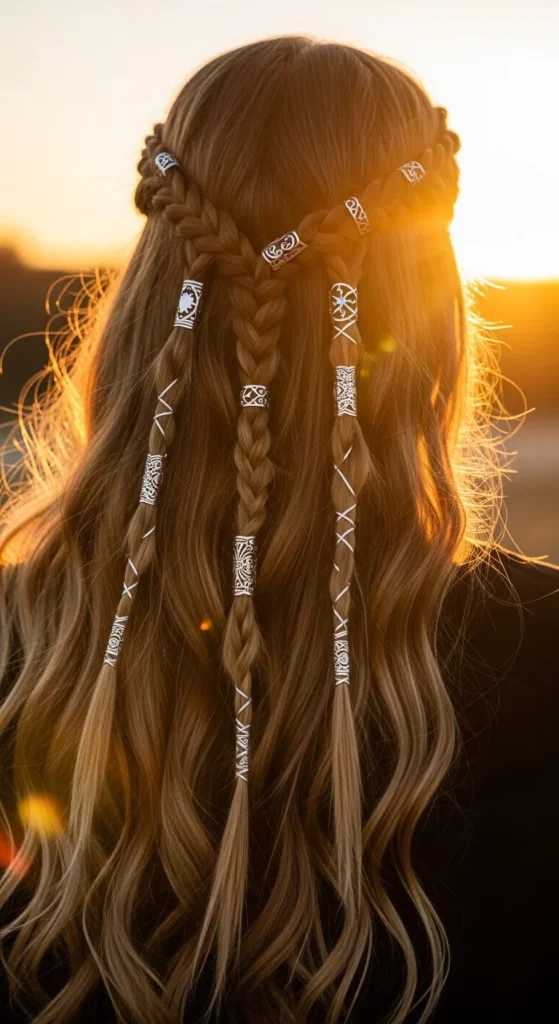 13. Festival Viking Braids With Hair Cuffs.webp