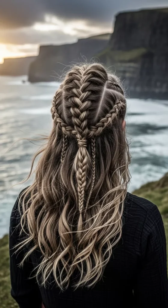 13. Ragnar-Inspired Half-Up Warrior Style.webp