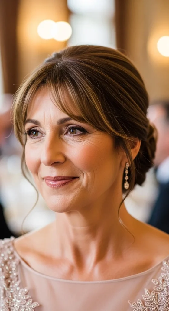 13. Wispy Bangs with Classic Chignon.webp