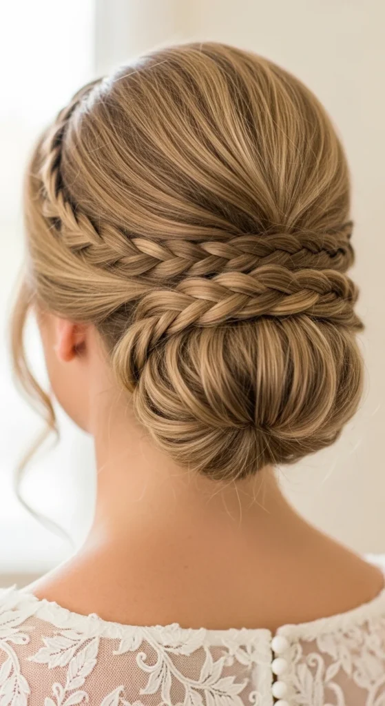 14. Braided Accent Chignon.webp