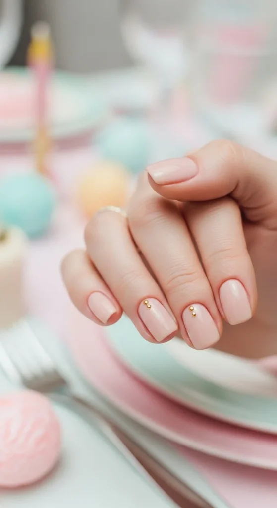 14. Minimal Nude Birthday Nails.webp