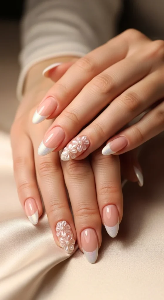 14. Pearlescent or Shimmer Floral Accents.webp