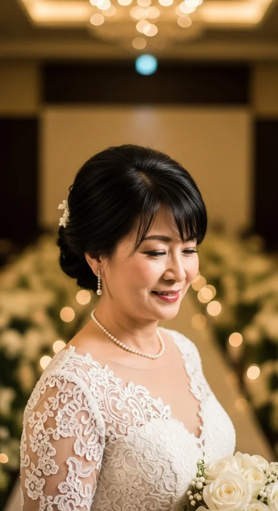 15. Low Chignon with Soft Edges.webp