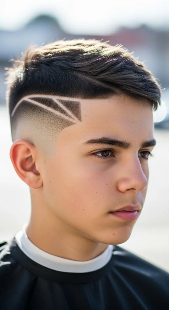 15. Temple Fade with Line Design.webp