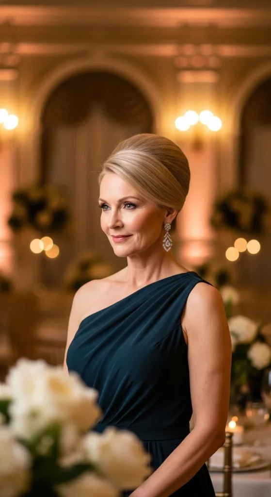 16. High Elegant Bun for Statement Dresses.webp