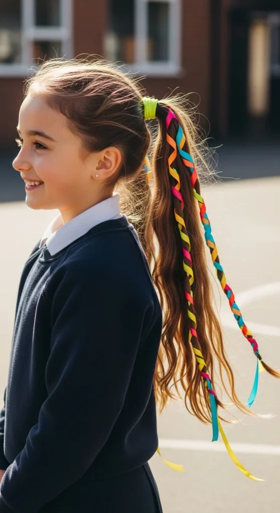 16. Ribbon-Wrapped Ponytails.webp