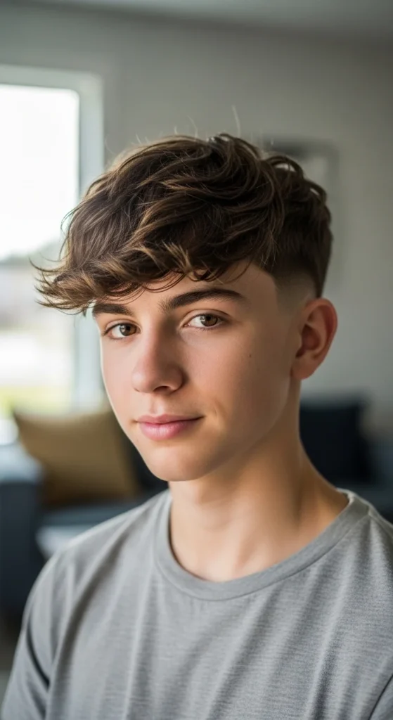 17. Messy Boy Bangs with Taper.webp