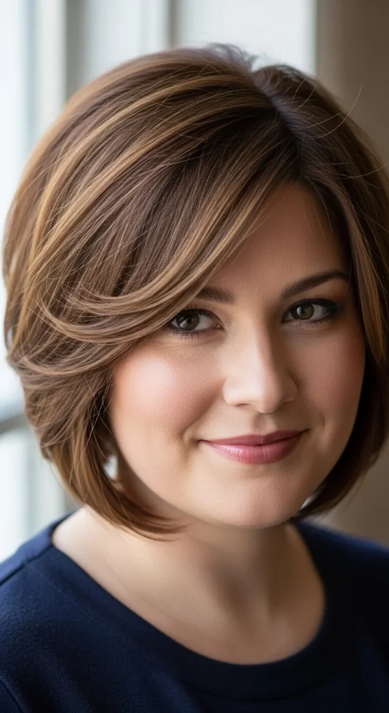 17. Side Parted Layered Bob.webp