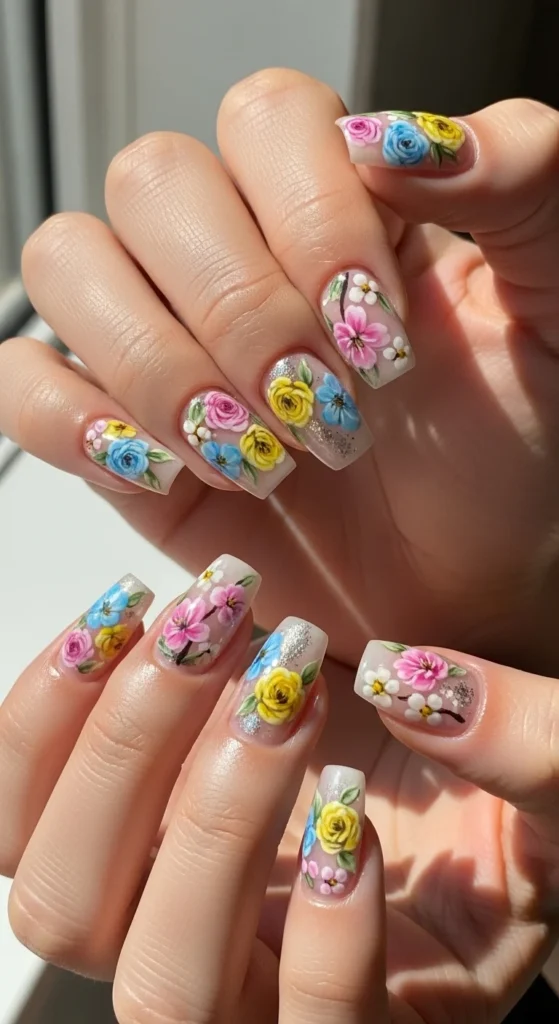 18. Press-On Floral Nails.webp