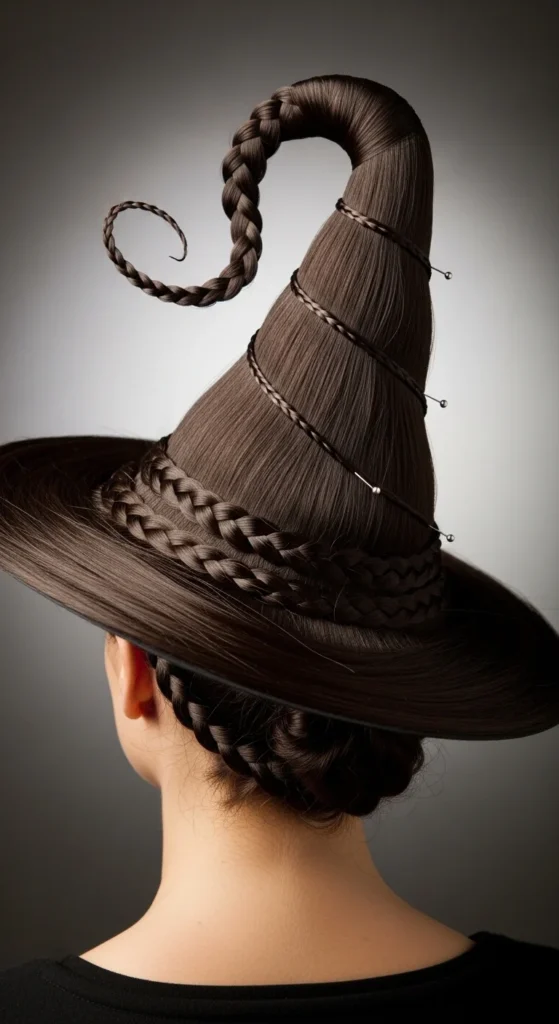 19. DIY Hair Sculpted Witch Hat.webp
