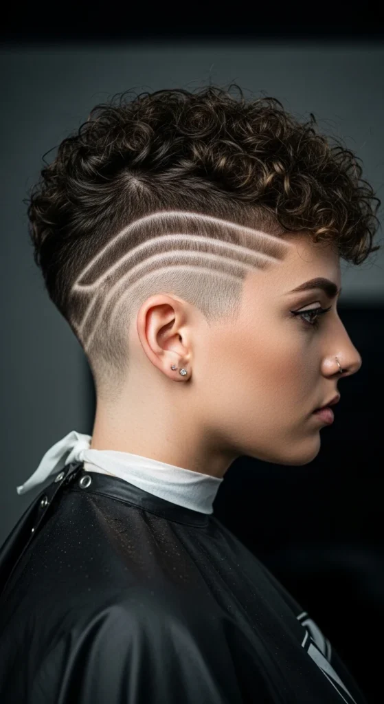 19. Edgy Curly Pixie with Shaved Design Lines.webp