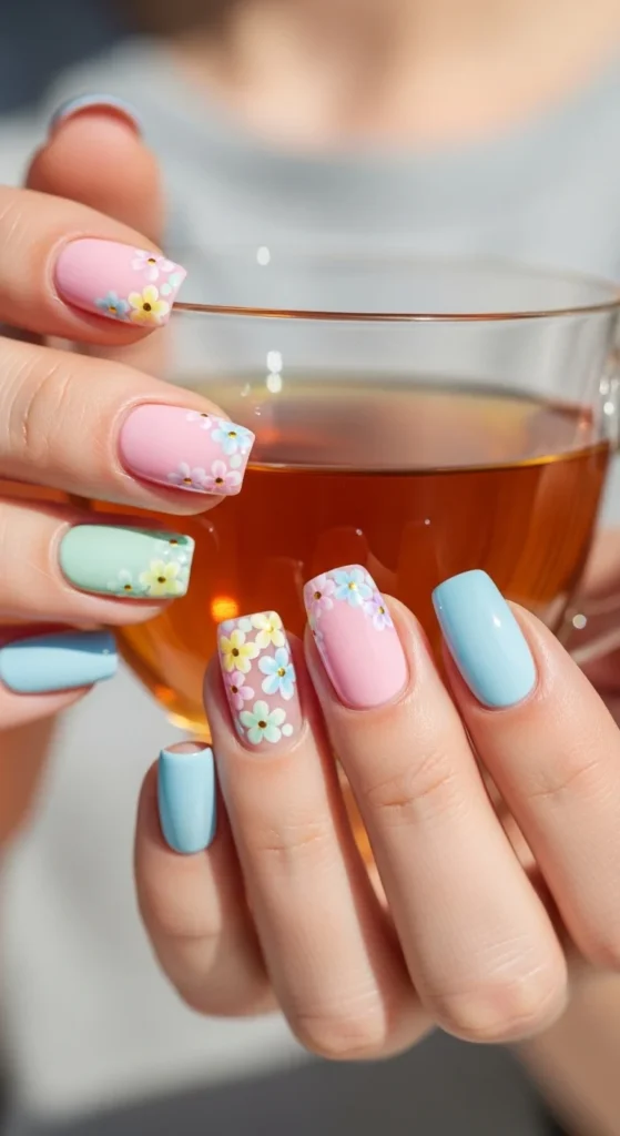 2. Pastel Bases with Floral Tips.webp