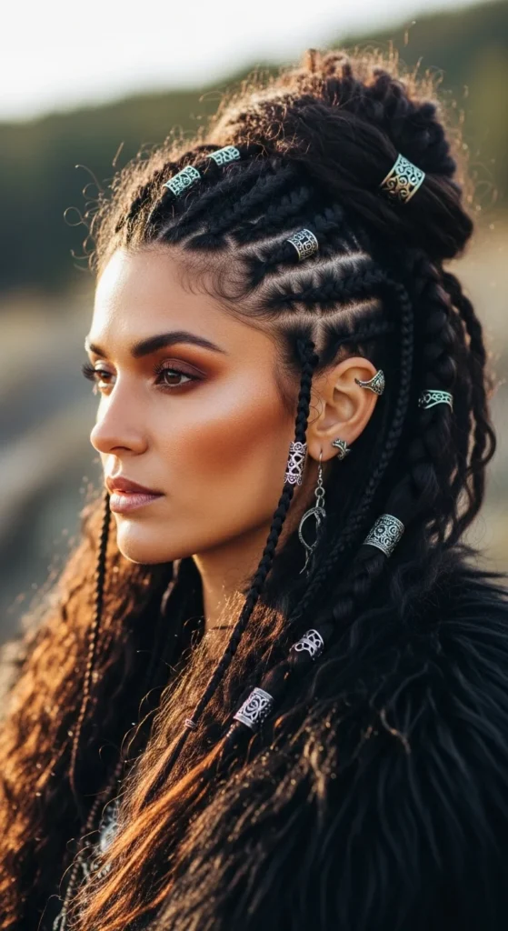 21. Afro-Textured Viking-Inspired Braids.webp
