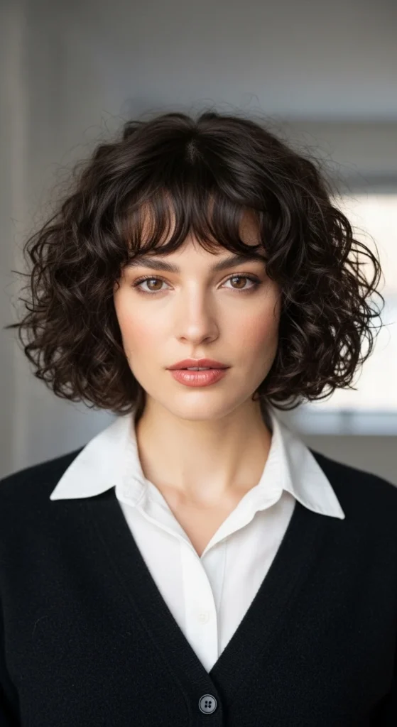 21. Curly Bob With Wispy Bangs.webp