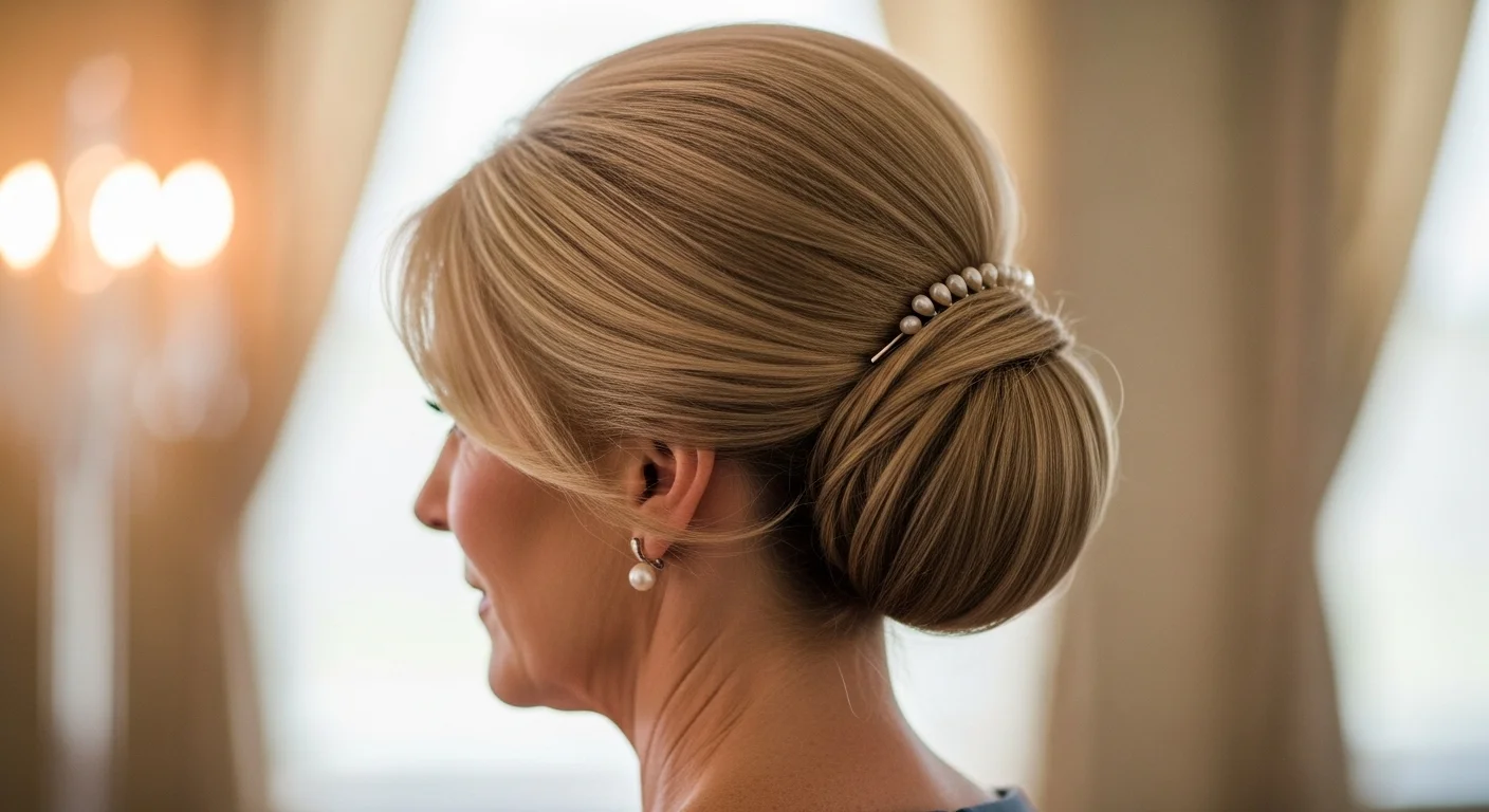 22 High-End Mother of the Bride Low Bun Hairstyles for a Chic, Polished Finish