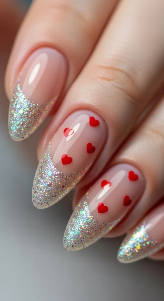 23. Glitter French Tips With Heart Details.webp
