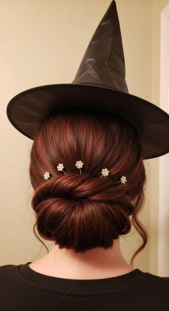 23. Twisted Low Bun with Decorative Accents.webp