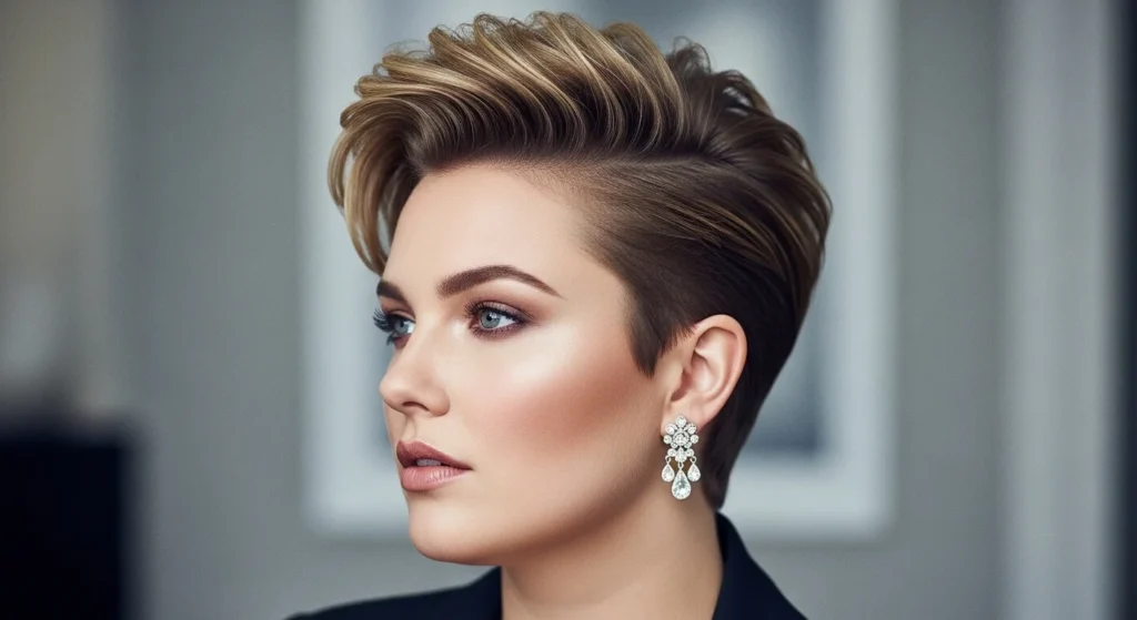 25 Bold Short Haircuts for Round Face Plus Size for a Longer, Sharper Profile.webp