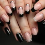 25 Edgy Black French Tips That Look Ultra Modern.webp