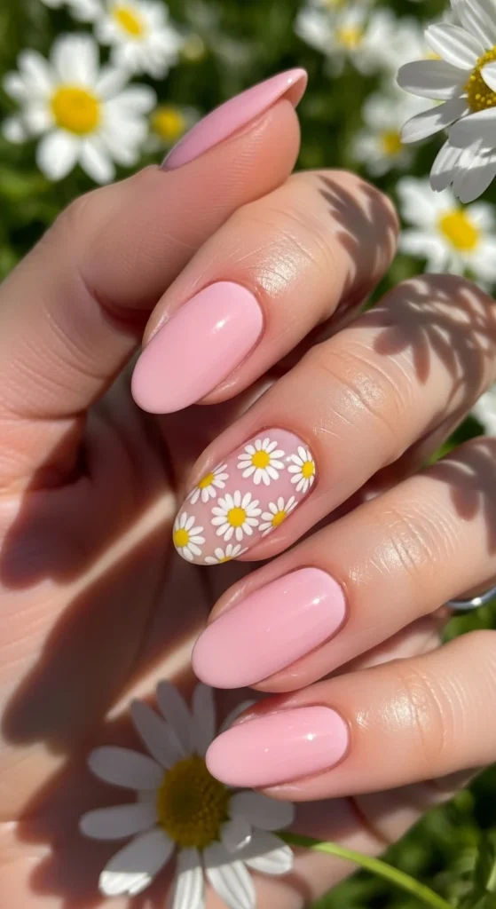 3. Tiny Daisy Accent Nails.webp