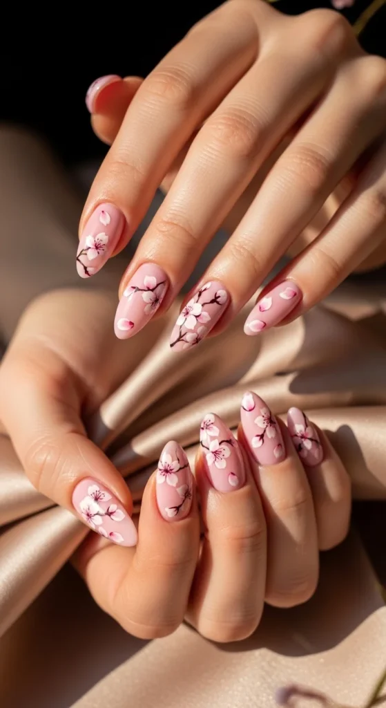 4. Cherry Blossom Almond Nails.webp