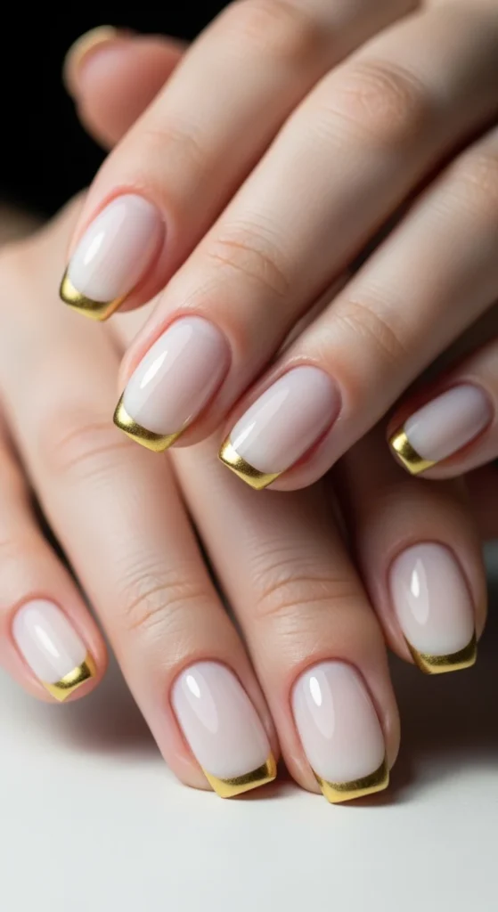 4. Clean Girl Essential (Milky Base + Gold Tips).webp