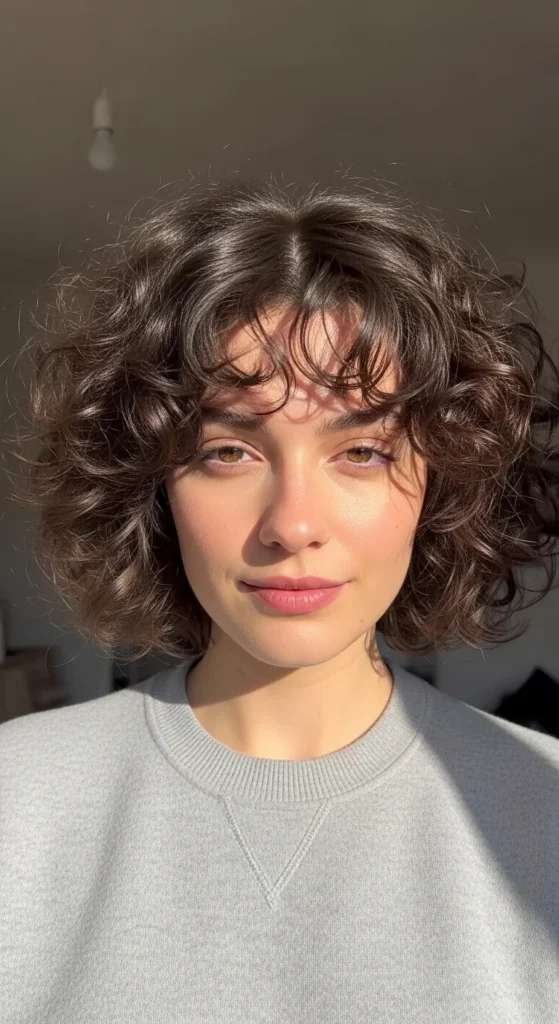 4. Curly Bob With Curtain Bangs.webp