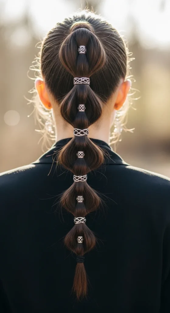 8. Viking Bubble Braid Ponytail.webp