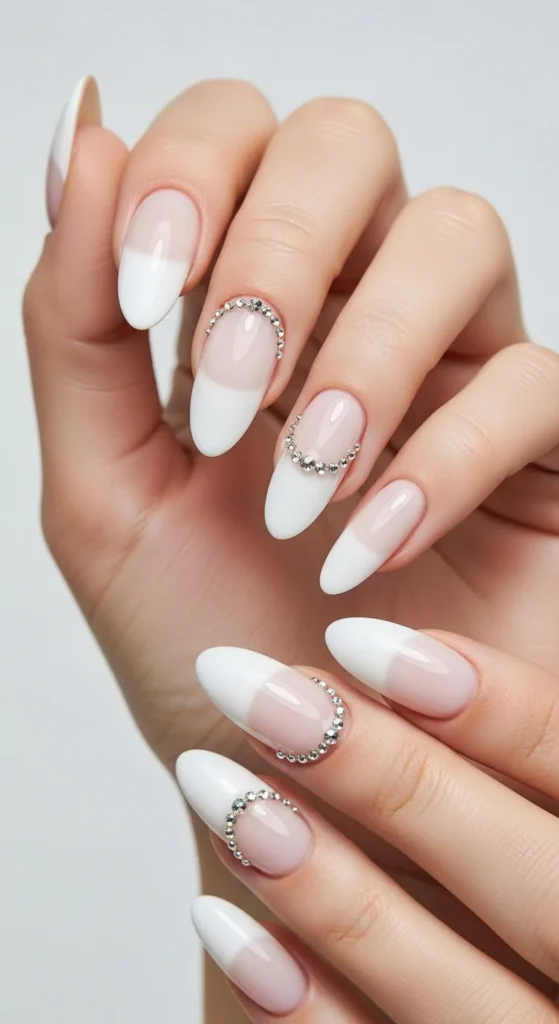 9. 3D White French with Rhinestones.webp